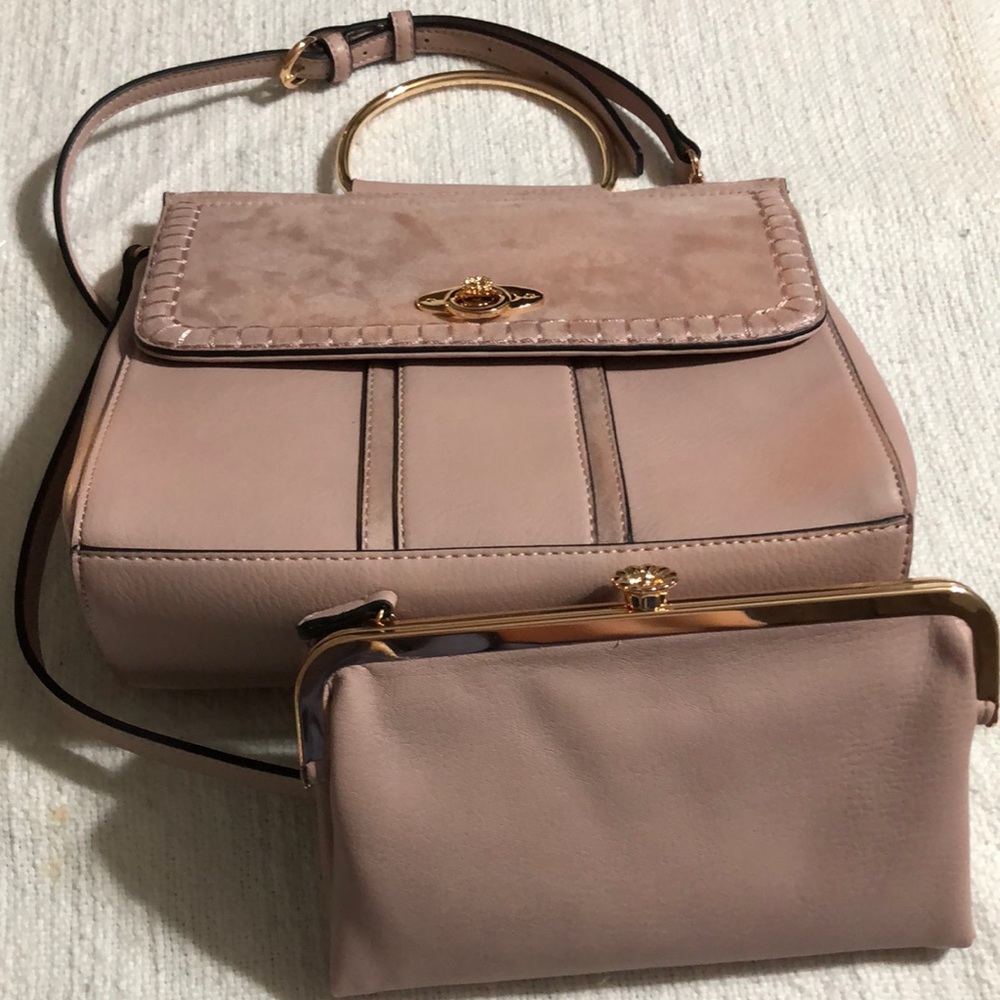 LC Lauren Conrad Handbag and Wallet set NWOT